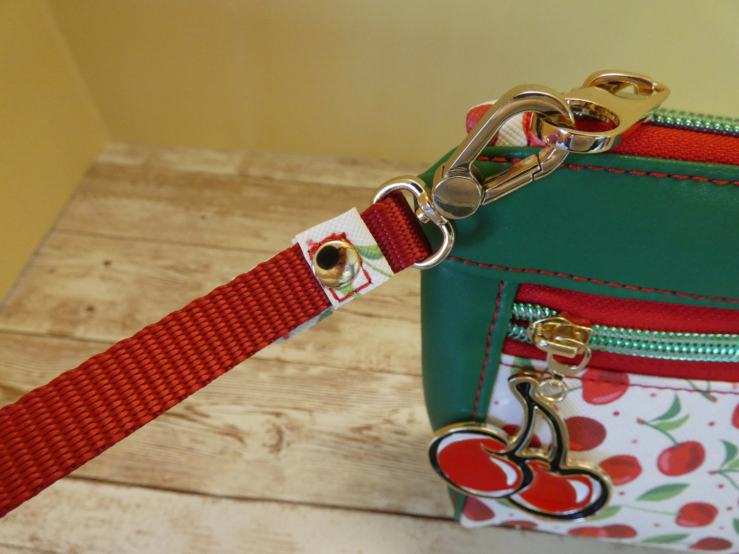 Cherries Wristlet