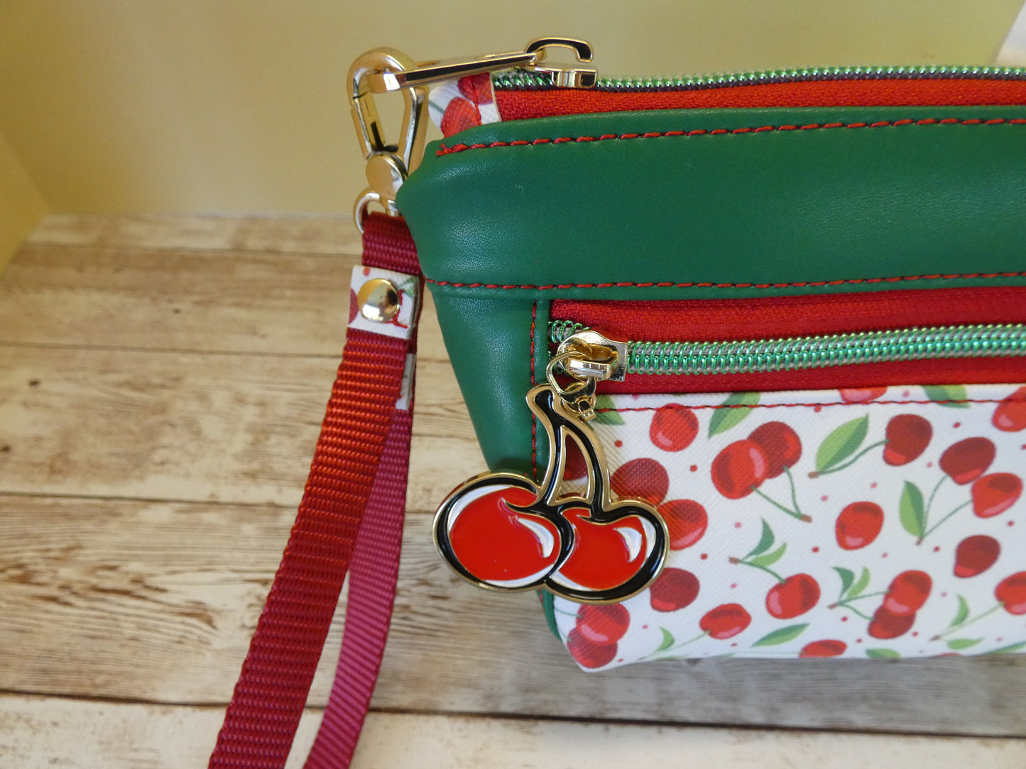 Cherries Wristlet