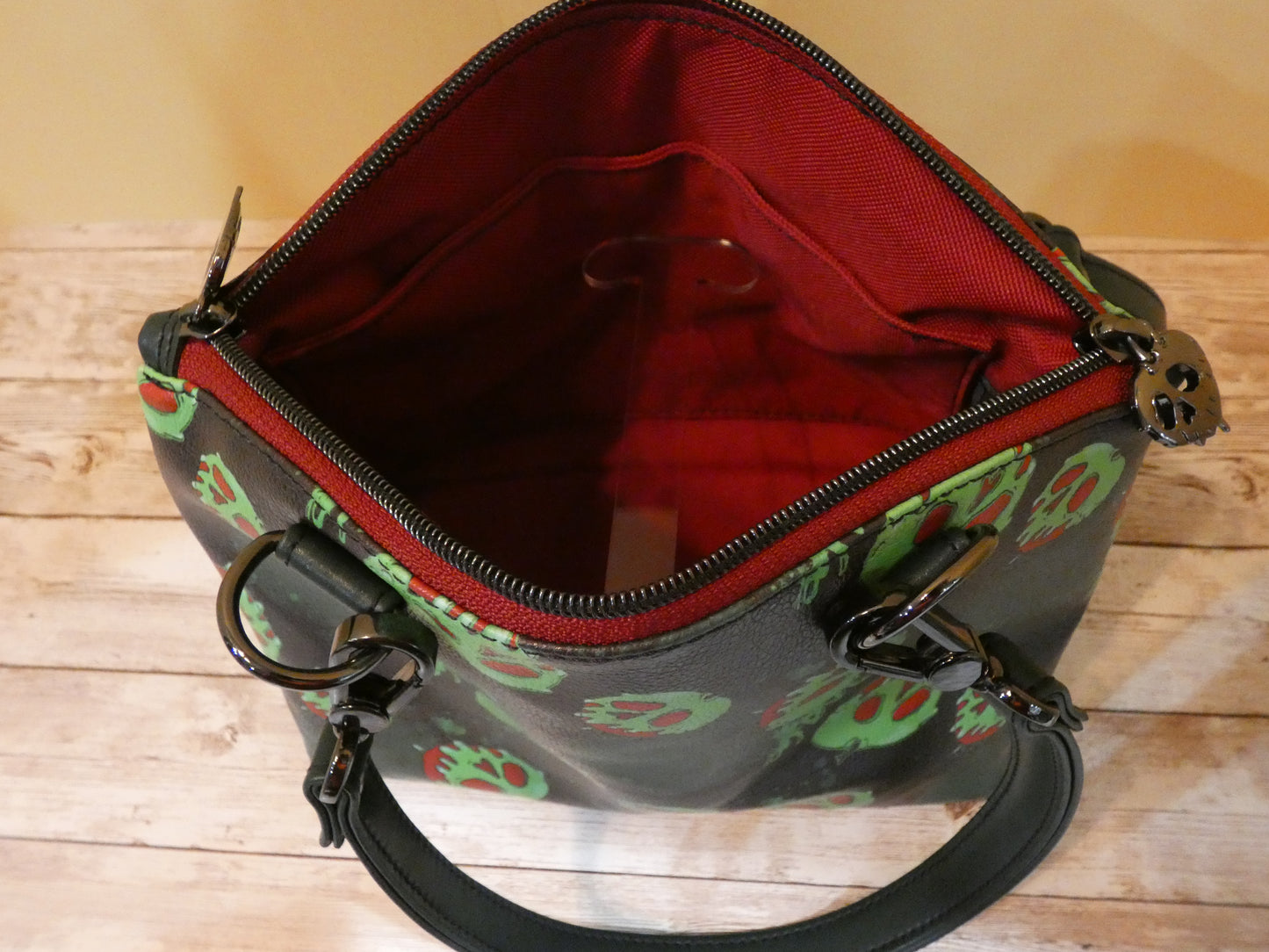 Poisoned Apple Handbag With Added Crossbody Strap