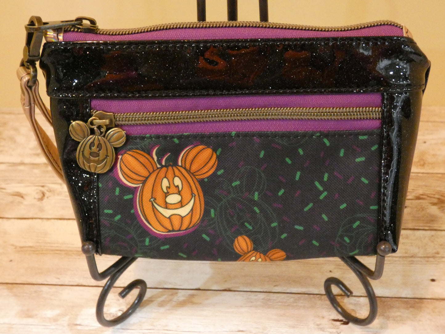 Mickey Pumpkin Wristlet
