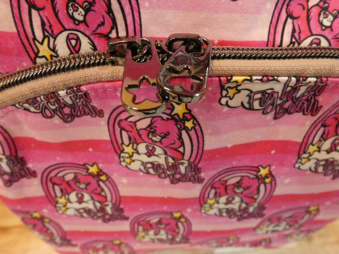 Mini Backpack - Breast Cancer Awareness featuring Fight Bear