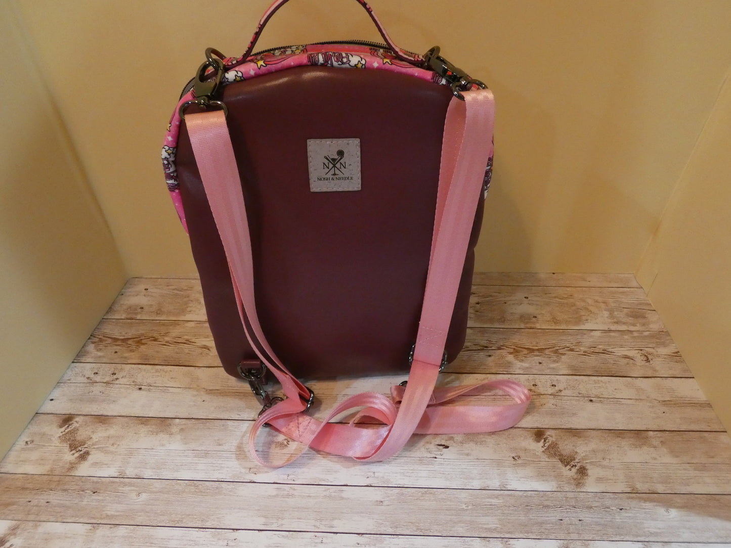 Mini Backpack - Breast Cancer Awareness featuring Fight Bear