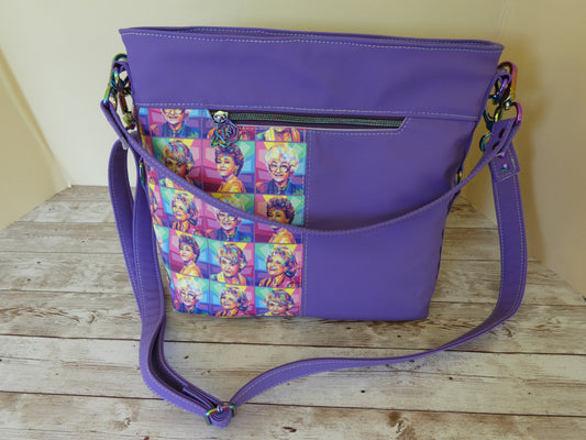 Golden Gurls Handbag with adjustable crossbody strap