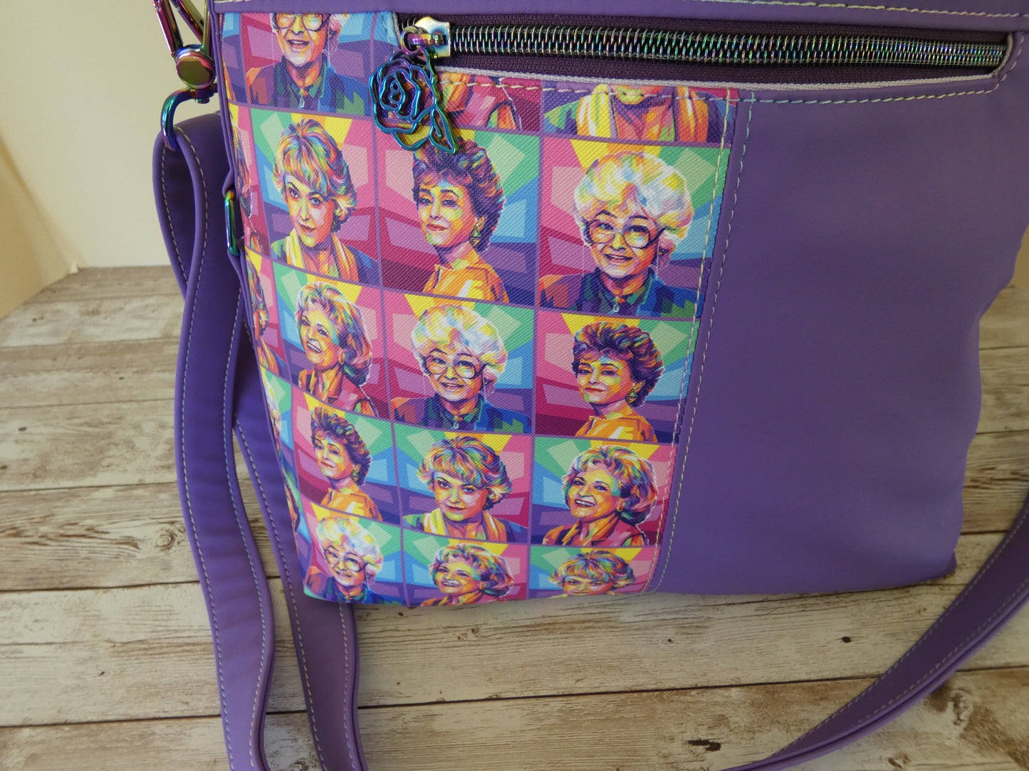 Golden Gurls Handbag with adjustable crossbody strap