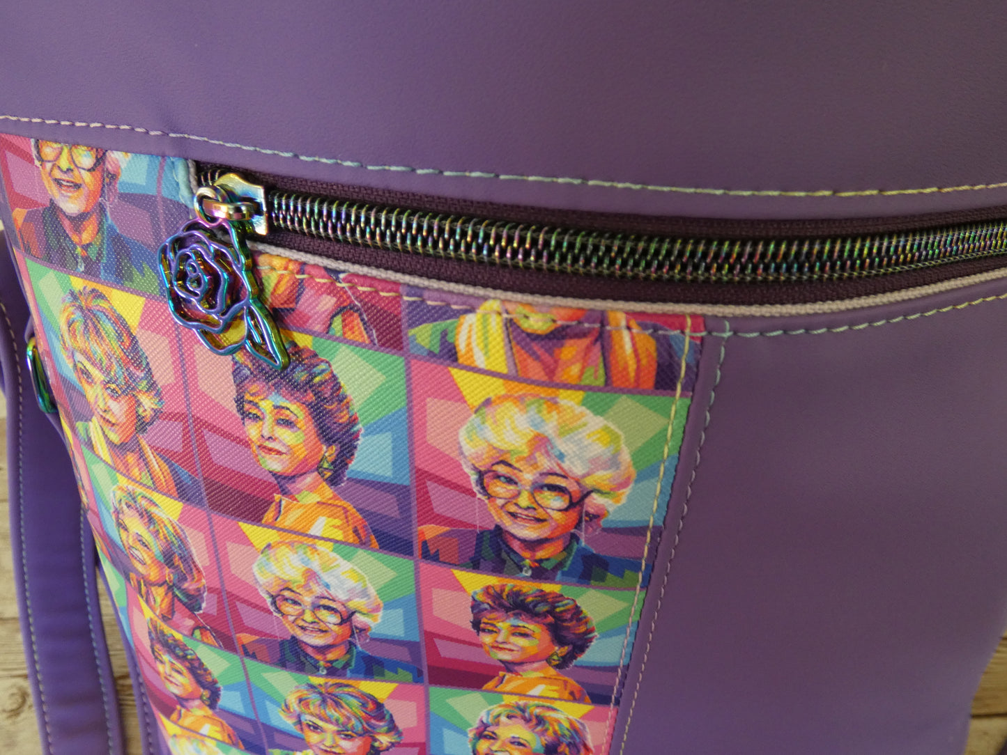 Golden Gurls Handbag with adjustable crossbody strap