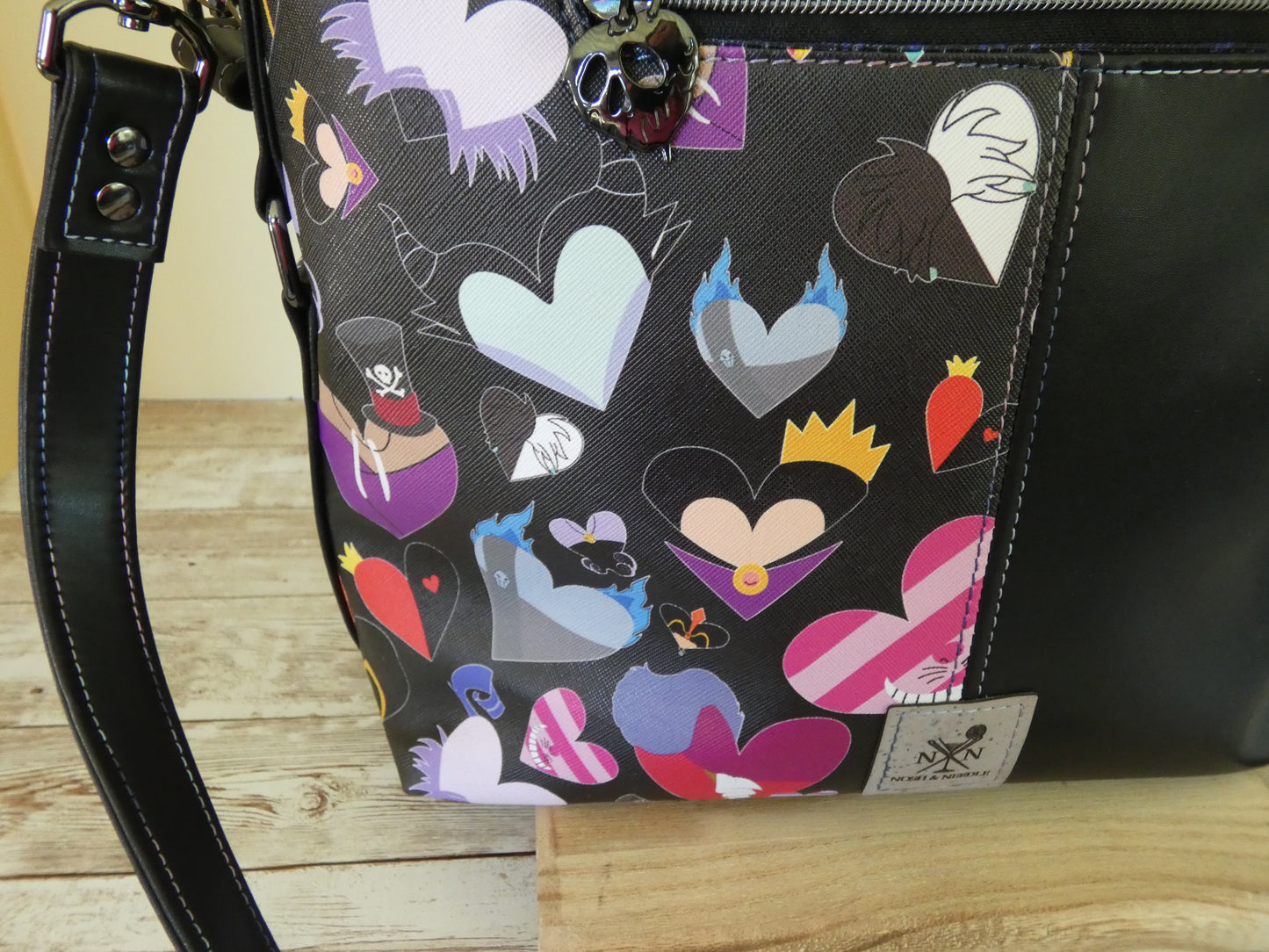 Villain Themed Handbag with adjustable crossbody strap