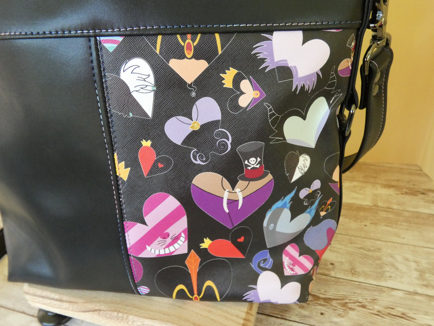 Villain Themed Handbag with adjustable crossbody strap