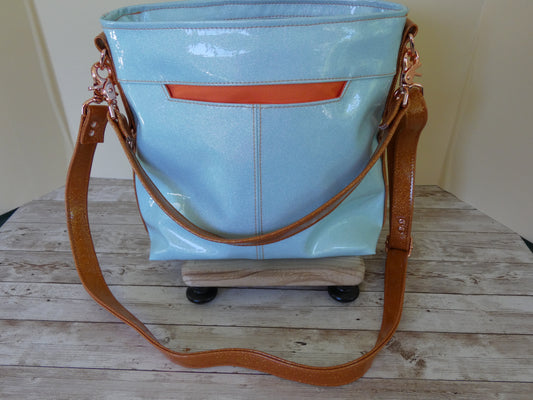 TS Tracksuit Themed Handbag with adjustable crossbody strap