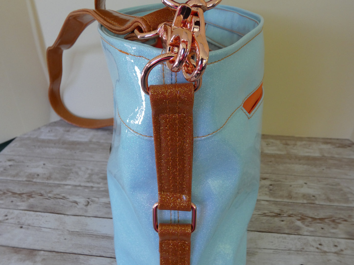 TS Tracksuit Themed Handbag with adjustable crossbody strap