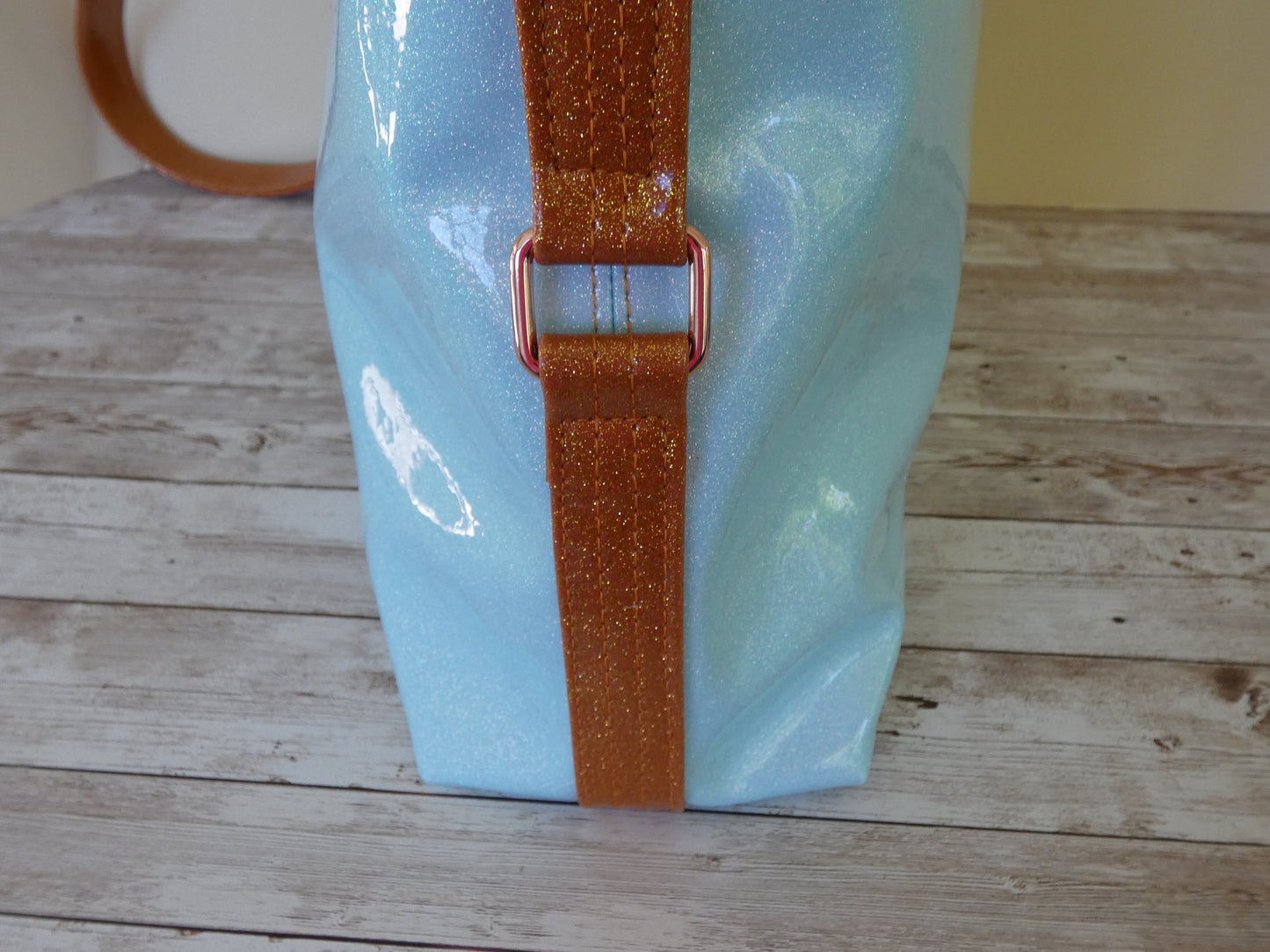 TS Tracksuit Themed Handbag with adjustable crossbody strap